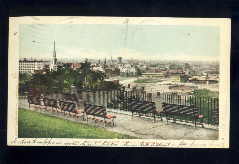 Providence, Rhode Island/RI Postcard, View From Prospect Terrace, 1905!