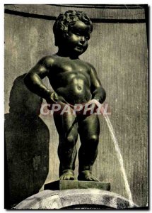 Postcard Modern Brussels Manneken Pis