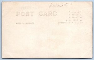 1910-20's RPPC WOODSTOCK VERMONT NORMAN WILLIAMS PUBLIC LIBRARY SNOW POSTCARD