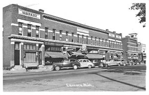 Edmore MI Wagar Block Storefronts A&P Store Old Cars Real Photo Postcard