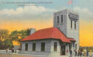 Whirlpool Rapids Souvenir Elevator Building Niagara Falls Canada 1930s postcard