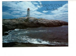 Large 5 X 7 inch Postcard, Lighthouse, Peggy's Cove Nova Scotia