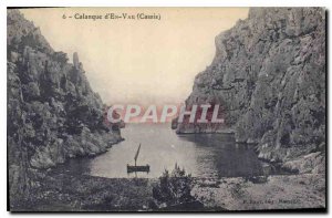 Old Postcard Calanque En Vau Cassis