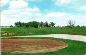 Postcard Illinois Anna-Jonesboro Union County Country Club Golf Course 1961 V211