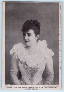 Canada Postcard Madame Adelina Patti Baroness Rolf Cederstrom Prima Donna 1910