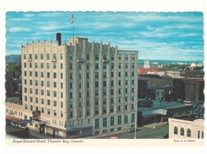 Royal Edward Hotel, South May Street, Thunder Bay, Ontario, Chrome Postcard