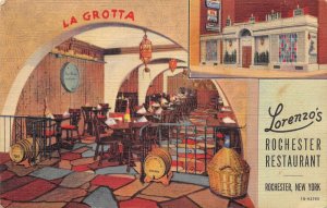 Rochester New York Lorenzo's Restaurant Vintage Postcard CC4183