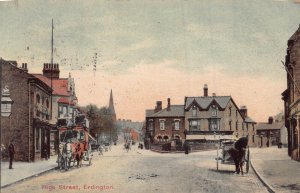 ERDINGTON BIRMINGHAM ENGLAND~HIGH STREET~1904 TWILTON BROTHERS PHOTO POSTCARD