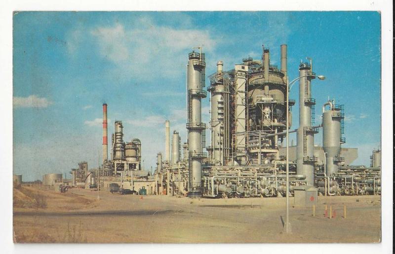 Delaware City DE idewater Oil Company Plant Refinery Vntg Postcard