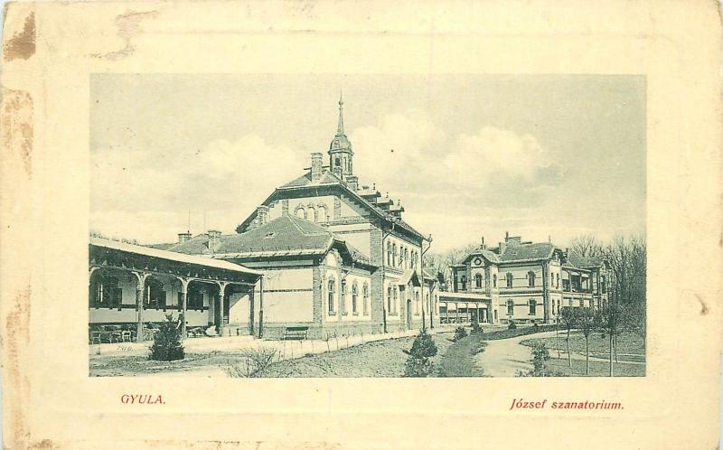 Hungary Gyula Jozsef szanatorium hospital 1910s postcard