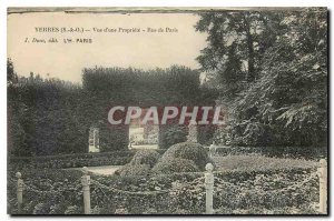 Old Postcard Yerres S and O Property View a Paris street