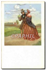 Old Postcard Fantasy Illustrator Woman