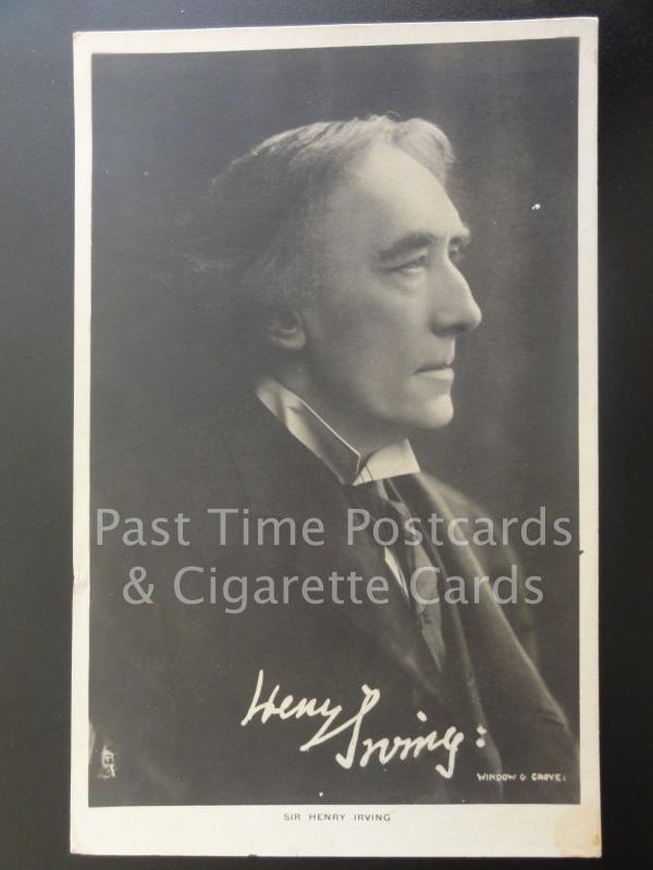 Tucks Signed Portrait: SIR HENRY IRVING c1906
