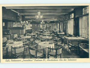 Unused Pre-1980 SMAALDECS RESTAURANT Amsterdam NETHERLANDS hs4601