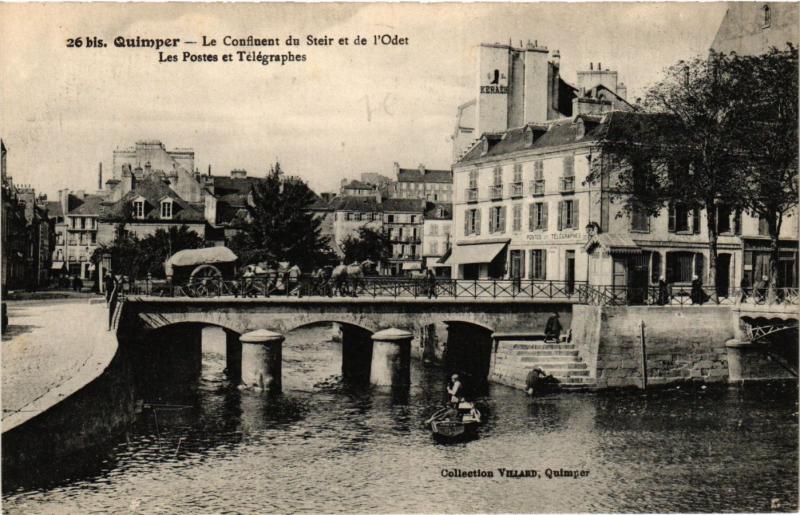 CPA QUIMPER - Le Confluent du Steir et de l'Odet - Les Postes (384348)