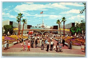 c1960 Tomorrowland Entrance Breathtaking Disneyland Anaheim California Postcard