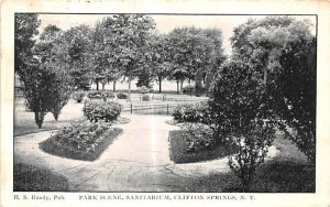 Park Scene Clifton Springs, New York  