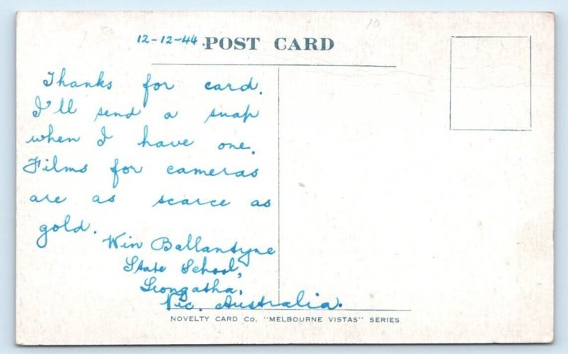 Exhibition Building MELBOURNE Australia Postcard