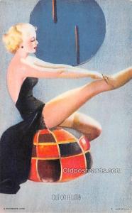 Out on a Limb 1945 Mutoscope Artist Pin Up Girl, Non Postcard Backing Unused 