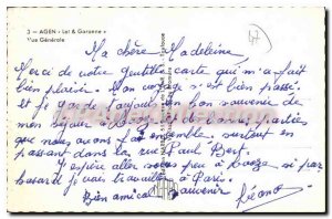 Old Postcard Agen Vue Generale