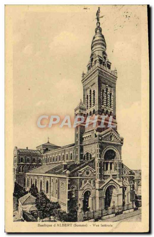 Postcard Old Basilica D & # 39Albert Lateral View