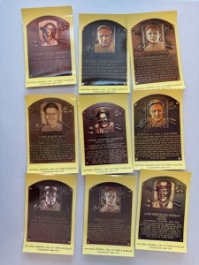 27 BASEBALL HALL OF FAME PLAQUES 1991 ALL UNUSED Vintage Postcards Lot FREE SHIP