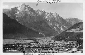 Lienz Austria panoramic birds eye view of area real photo pc Y12004