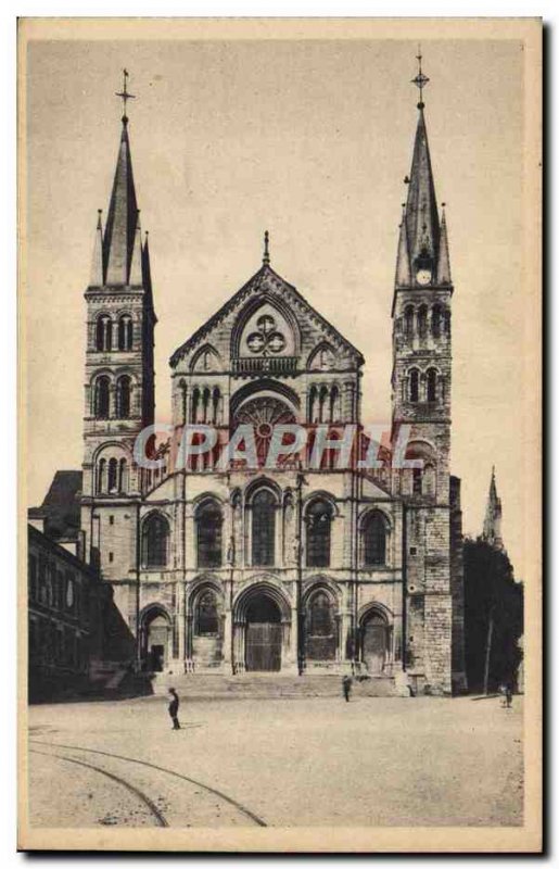 Old Postcard Reims L & # 39Eglise Saint Remi