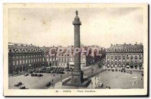 Postcard Old Paris Place Vendome