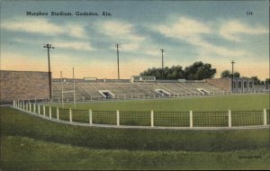 Gadsden Alabama AL Murphiee Baseball Stadium Linen Vintage Postcard