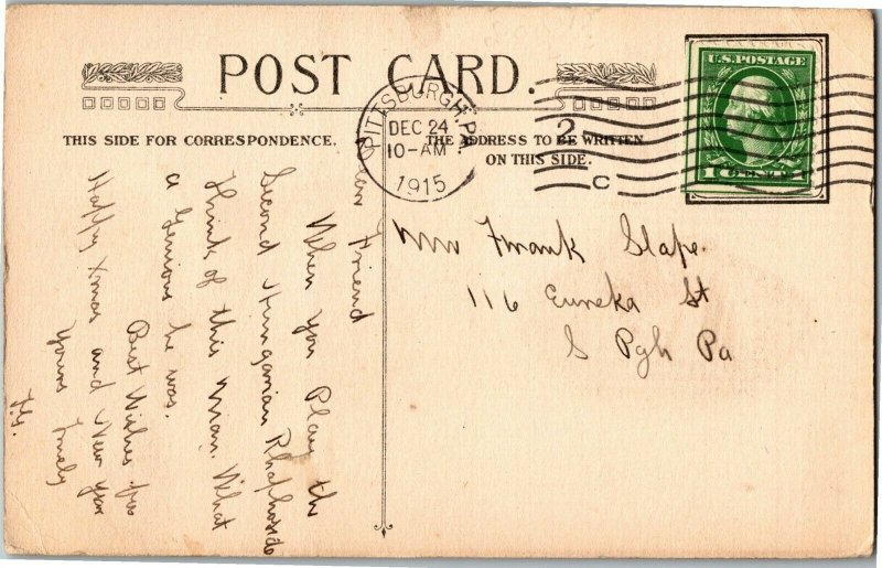 Franz Von Liszt Birthplace Reward Card c1915 Vintage Postcard B61