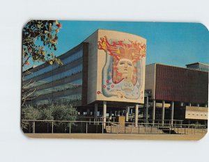 Postcard Medical School at Ciudad Universitaria, Mexico City, Mexico