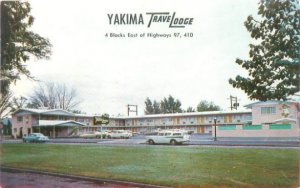 Yakima Travelodge Motel Hwy 97 & 410, Chrome Unused, 1960s Cars