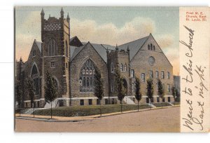 East St Louis Illinois IL Postcard 1910 First Methodist Episcopal Church