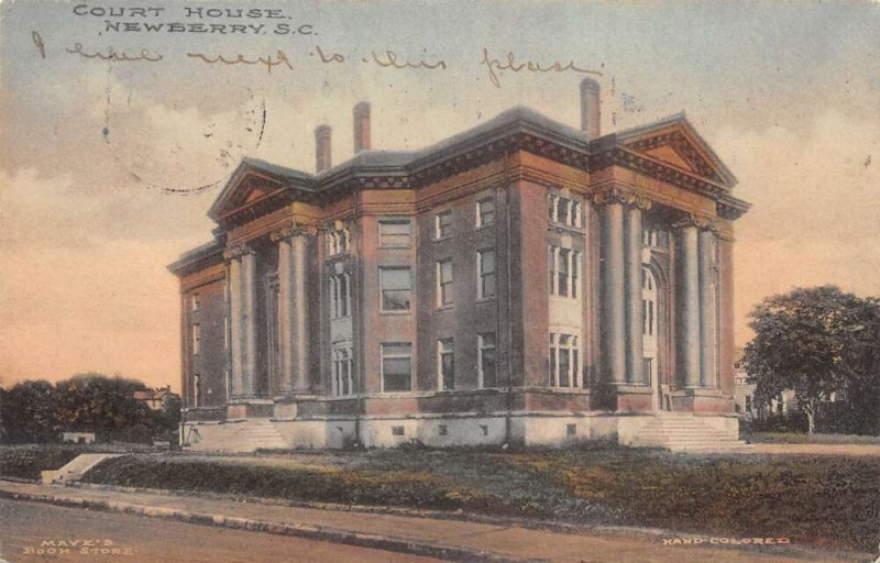 Newberry South Carolina Court House Vintage Postcard AA66769