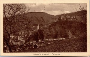 postcard Luxembourg - Vianden - Panorama