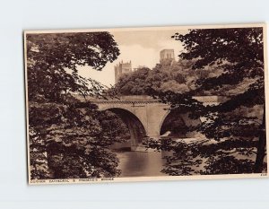 Postcard Durham Cathedral & Prebends Bridge Durham England