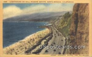 Lighthouse, Will Rogers Estate Santa Monica CA Unused