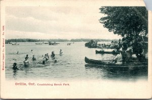 Vtg Orillia Ontario Canada Couchiching Beach Park 1910s View Postcard