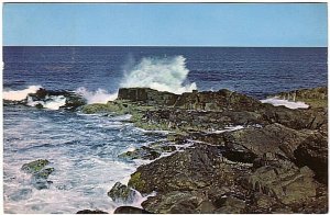 A Calm Sea Along Maine's Rockbound Coast, Vintage Chrome Postcard