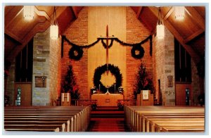 ST. Paul's Lutheran Church Interior Scene Racine Wisconsin WI Vintage Postcard 