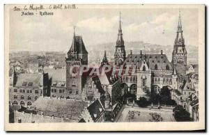 Old Postcard Rathaus Aachen