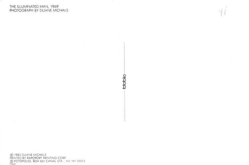 The Illuminated Man, By Duane Michals 