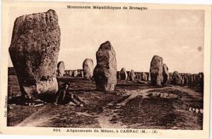 CPA Monuments Megalitiques de Bretagne - Alignements du Menec a CARNAC (205950)