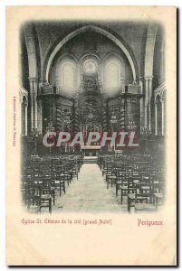 Old Postcard Perigueux Church St Etienne cites the great altar