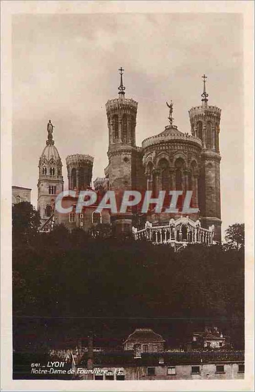 Postcard Modern Lyon Notre Dame de Fourviere