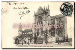 Postcard Old Church near Bury Oise Mouy