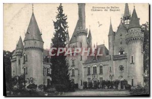 Old Postcard Around Bellac Chateau Bagnac