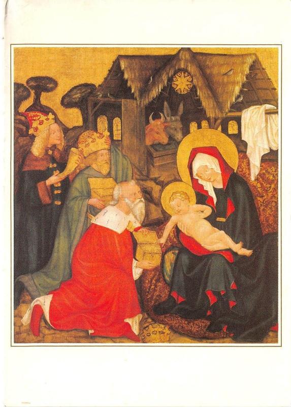 BF35051 adoration of the kings bohemian master  painting  art front/back scan