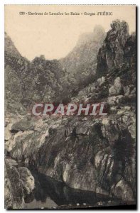 Old Postcard surroundings Gorges Lamalou Baths HERIC